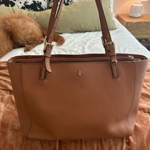Tory Burch Brown York Small Buckle Tote